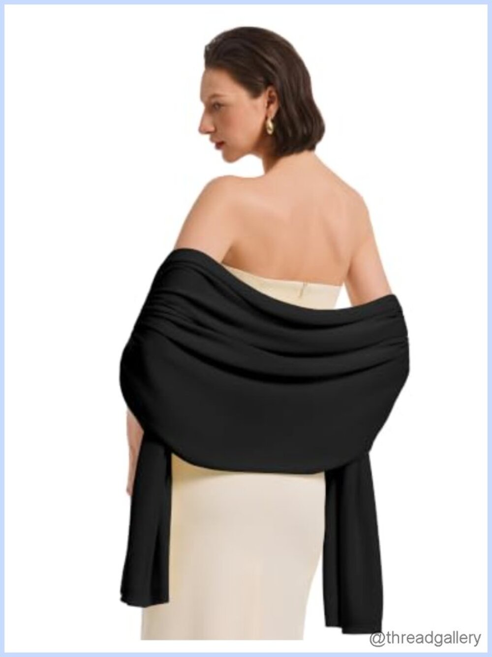 Pashmina Shawl Wrap Viscose Cotton Oversized Scarf Evening Bridal